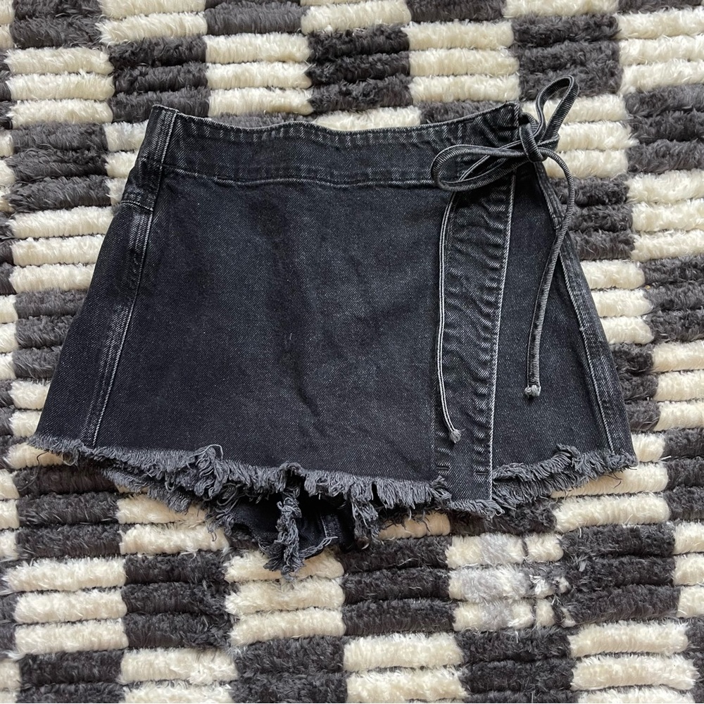 Free People Denim Mini Skort - Size 4